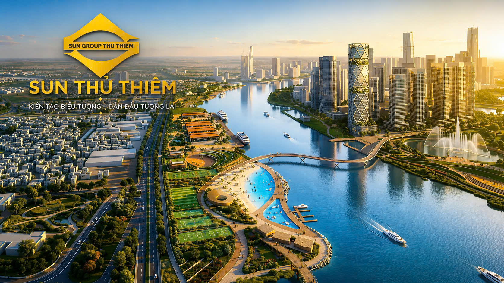 Căn hộ cao cấp view sông Sun Thủ Thiêm